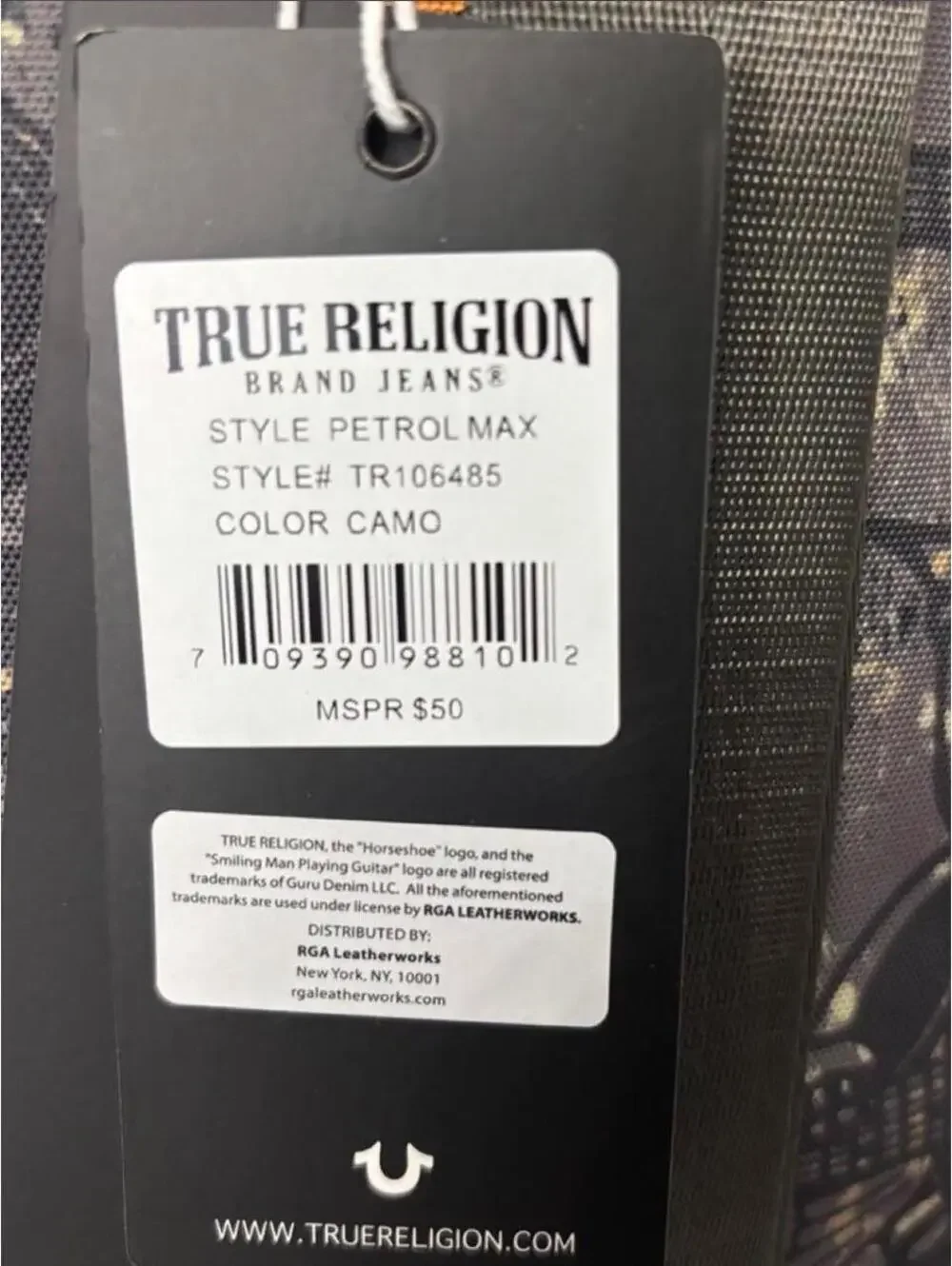 True Religion Yeta 2.0 Crossbody Travel Sling Bag